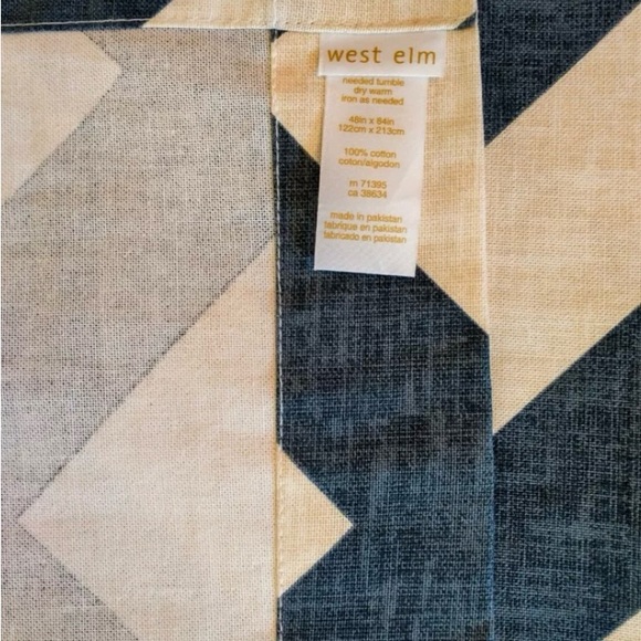 West Elm zig zag curtains 48 x 84 ( 2 panels included) - Picture 2 of 2